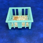 Vtg Fisher Price Toys Little People Blue Playpen Nursery Baby Room Dollhouse