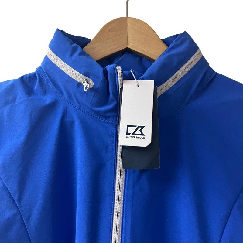 NWT CUTTER & BUCK Womens WeatherTec Hooded Jacket SZ Large Purple Windbreaker - Image 3 of 4