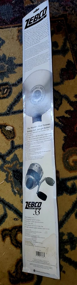 Zebco 33 Ball Bearing Quick Set Reel and 2-Piece Fishing Rod Combo New - Image 2 of 4