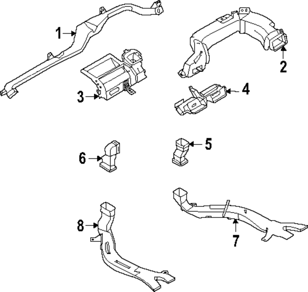 Genuine Nissan Heater Duct 27870-6TA0A