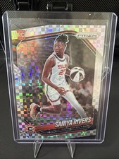 2025 WNBA Panini Prizm Saniya Rivers Checker board SSP RC CASE HIT Sun #131 (RC)