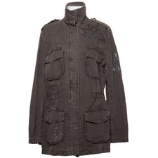 Queen Kerosin, Safarijacke, Damen, Größe: 44/46, Grau, Baumwolle #aGa