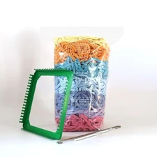 | 7” Traditional-Sized Loom & Party Pack - Botanical Themed Weaving Loops | C...