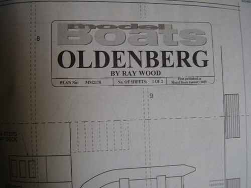 MODEL BOATS MAGAZINE JANUARY 2025 MS OLDENBURG PLANS AND BUILD GUIDE - Picture 3 of 3