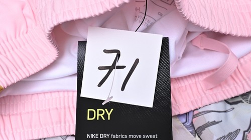 Nike Dri-Fit Tempo Running Girls Shorts Pink Floral Shorts Lot Size Small NWTS - Picture 9 of 9