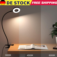 LED Klemmleuchte Dimmbar Schreibtischlampe Leselampe flexibel USB Tischlampe