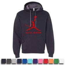 Wilson Deadpool Basketball Logo Mens Graphic Hoodies