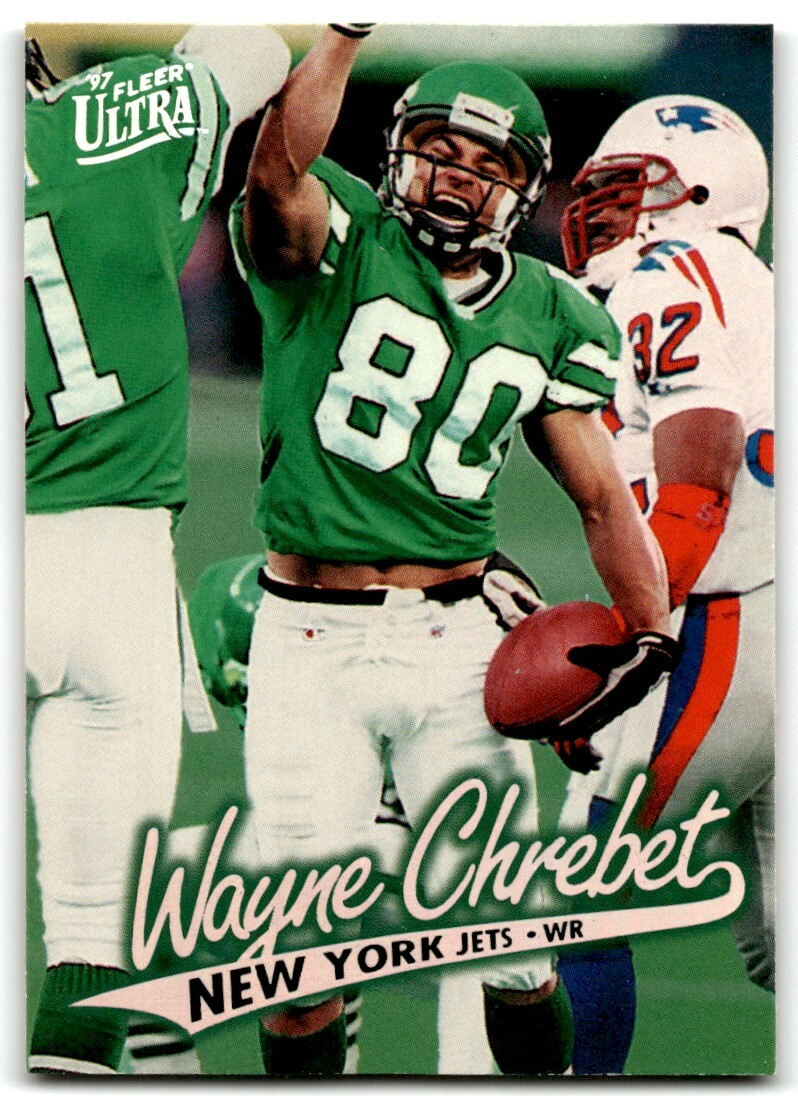 90s NFL Newyork Jets CHREBET オーセンティック mens-mitchell-and-ness-wayne-