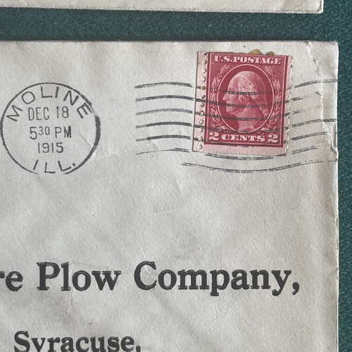 Lot Of 3 Vintage Covers John Deere Plow Co Moline IL Bethel ME Baltimore MD - Picture 5 of 8