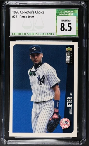 1996 UD Upper Deck Collector's Choice Derek Jeter #231 CSG CGC Graded (8.5)