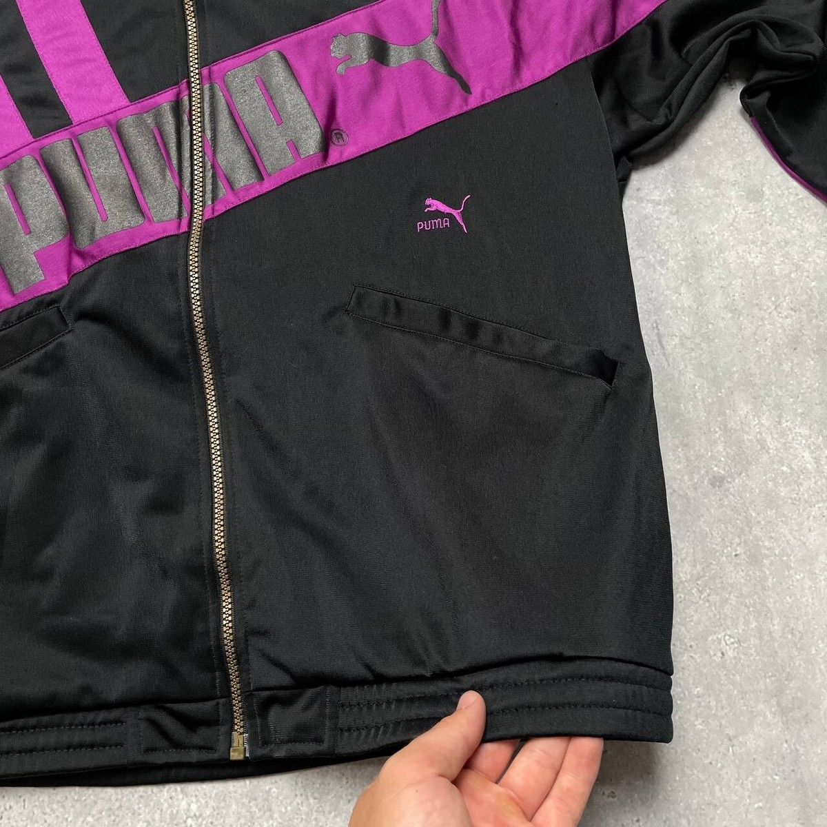 Vintage 90s Puma Retro Track Jacket Black/ Purple Size M | eBay Vintage 90s Puma Retro Track Jacket Black/ Purple Size M | eBay
