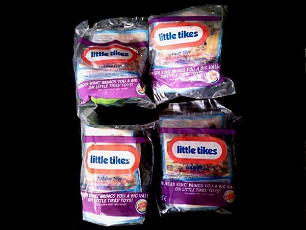 Vintage 2005 Burger King Kids Meal Little Tikes Toddler Toys Set of 4 MIP