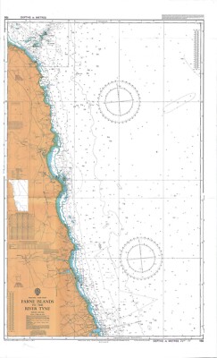 Admiralty 156 England East Coast Farne Islands To The River Tyne Chart Map  Paper | eBay