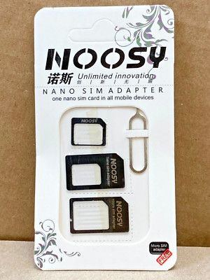 US 1 Pcs Nano SIM Card to Micro Standard Adapter Adaptor Converter Set 4 in 1 