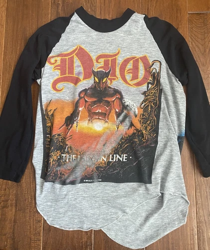 Dio The Last in Line USA Tour Concert Baseball 1980s vintage concert t-shirt, vintage, single stitch, B+ condition