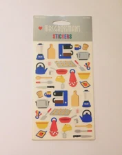 Mrs. Grossman's Lot of 3 Sheets New Package ~Cooking Equipment Kitchen~ Stickers