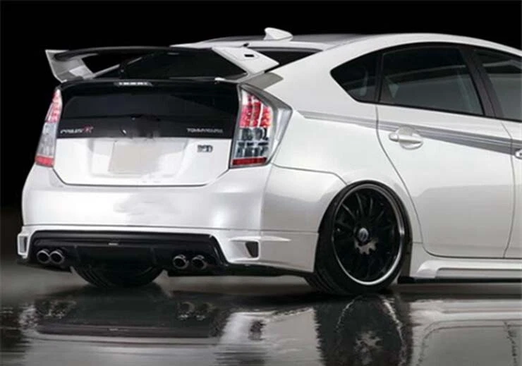 Alerón trasero del maletero estilo de fábrica para Toyota Prius Hatchback 2003-2012 3 piezas Foto 2 de 4