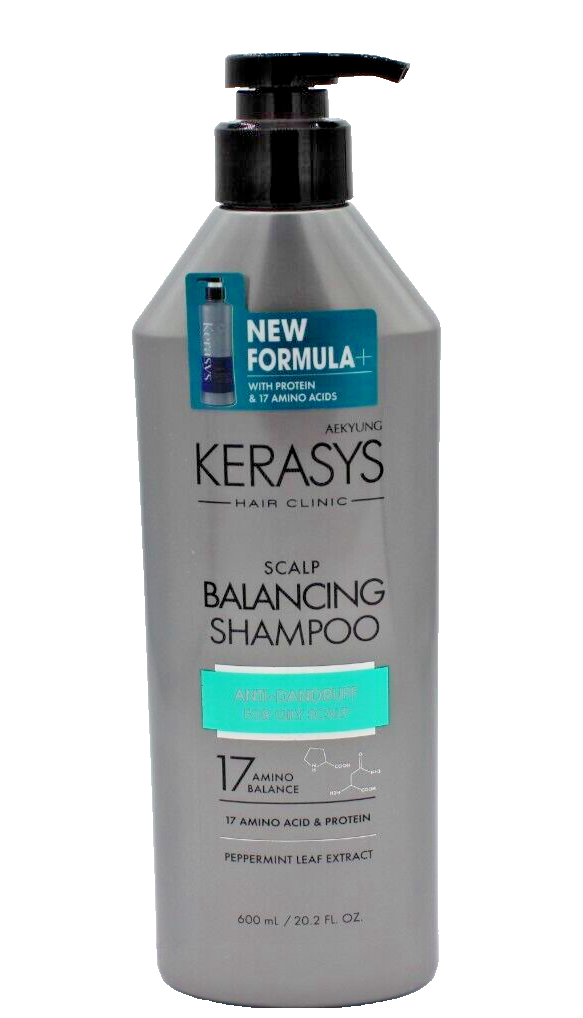 KERASYS SCALP BALANCING SHAMPOO, ANTI-DANDRUFF, PEPPERMINT LEAF