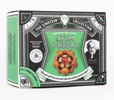The Einstein Collection Atom Puzzle - 2 Part disentanglement & assembly puzzle -