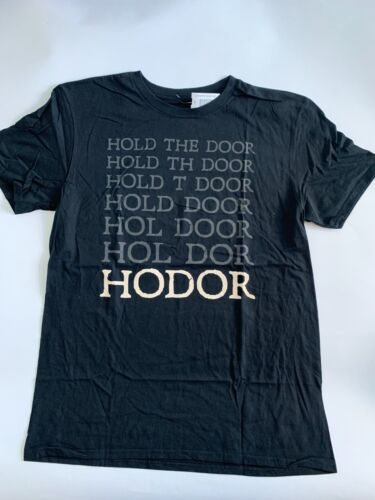 NEW Game of Thrones Hodor T-Shirt Black Size L