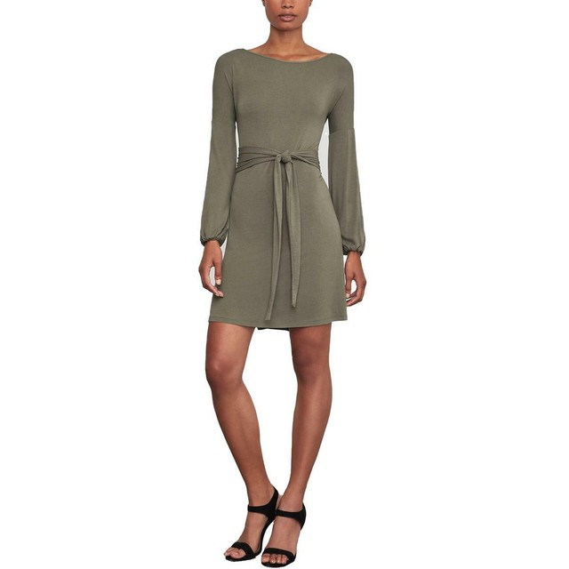 bcbg green wrap dress