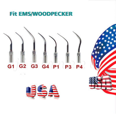 6 Types Dental Ultrasonic Scaler Scaling Endo Perio Tips fit EMS Woodpecker