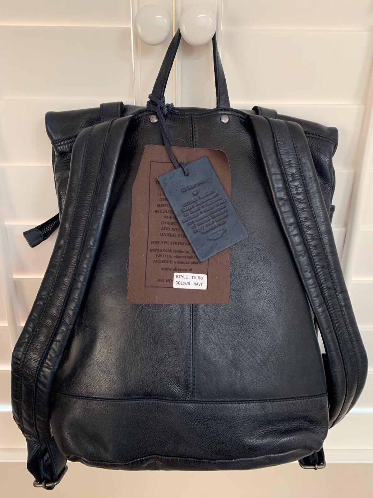vilenca leather backpack