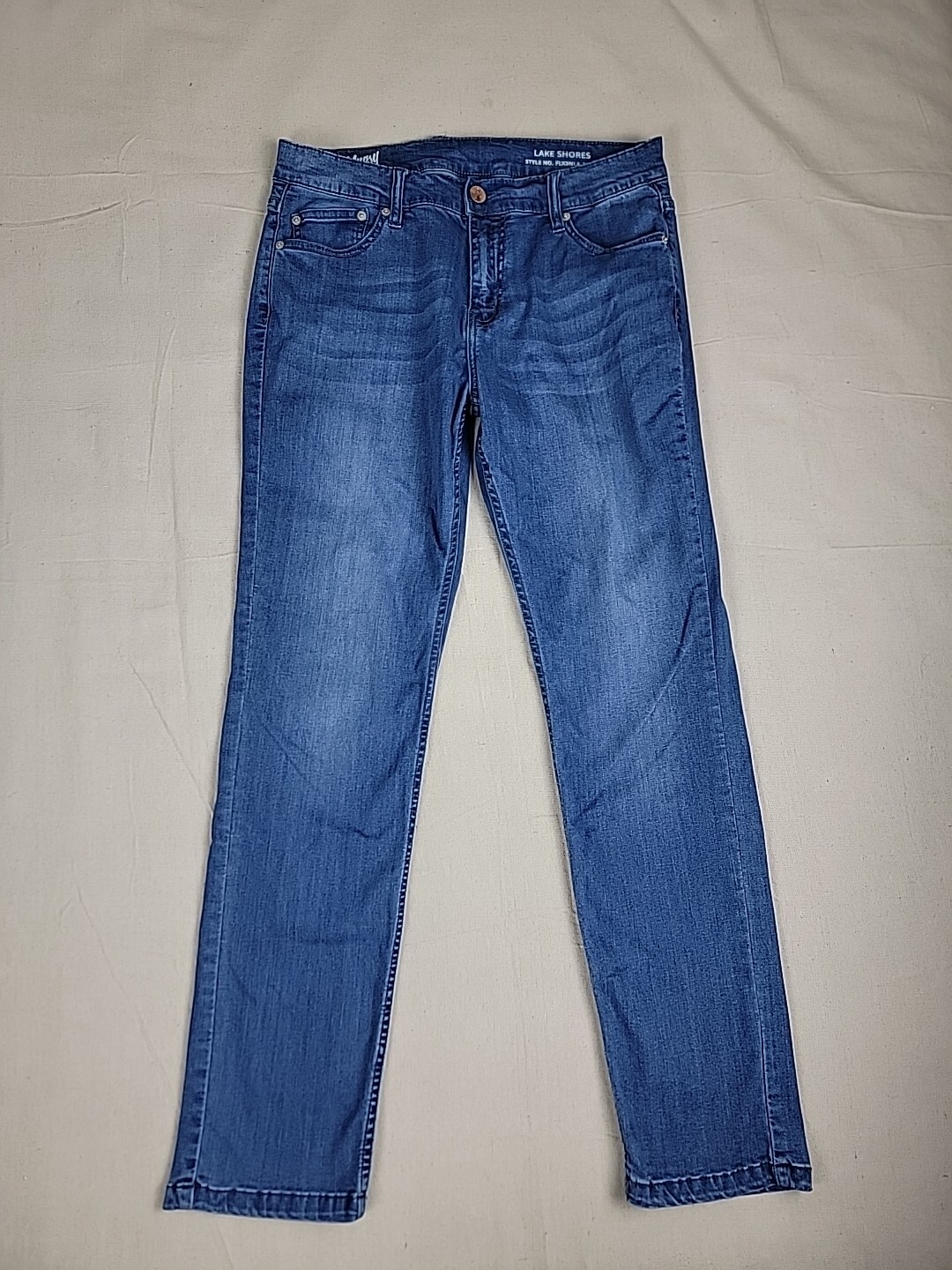Mugsy Jeans Mens 32x31.5 Lake Shores Straight Stretch Blue Mid Rise eBay