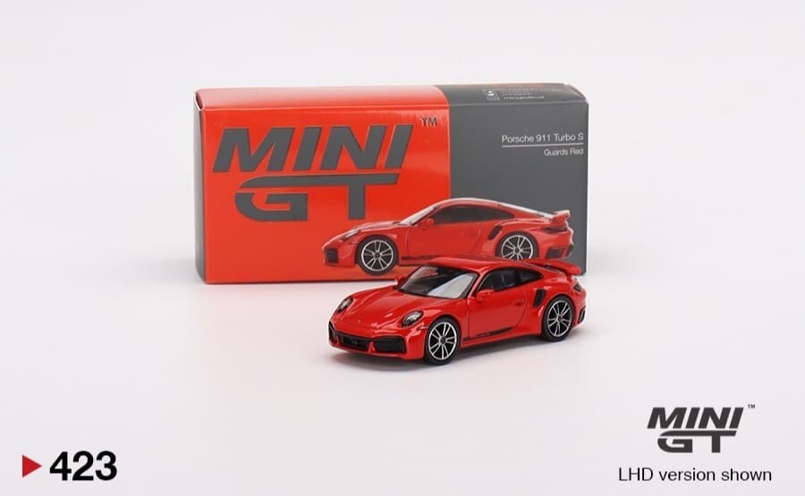 MINI GT Porsche 911 Turbo S Guards Red #423 (LorR Random