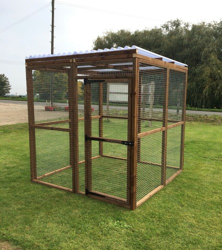 Animal Run 6FT x 6FT x 6FT Pet Run 16G Rabbit Chicken Cat Pen Bird Aviary - Picture 16 of 38