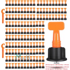 50/500pcs Tile Leveling System Kit Reusable Tile Spacer Wall Floor Clips Tool A+