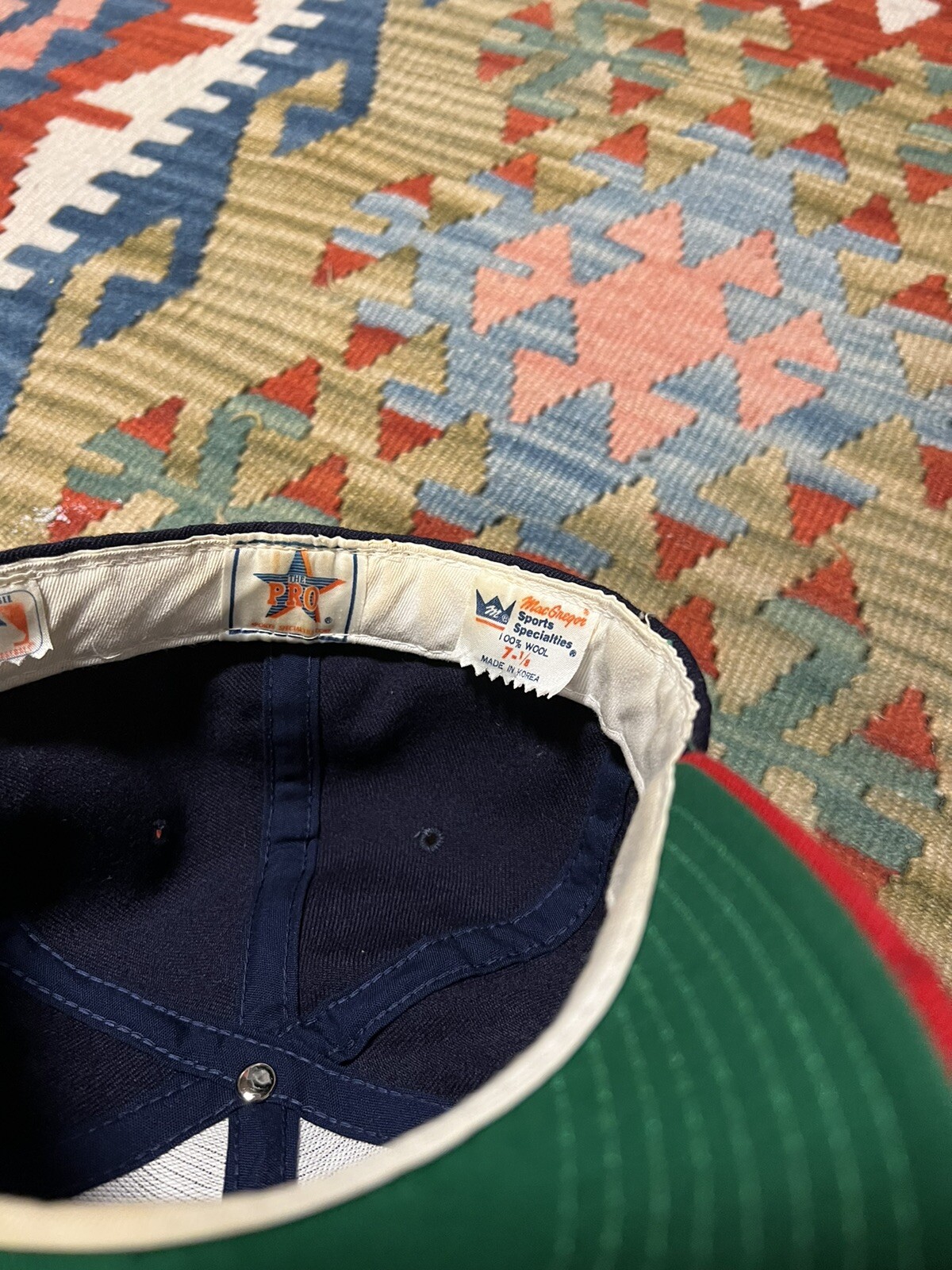 Vintage 90s Cleveland Indians Sports Specialties Fitted Wool Hat Cap