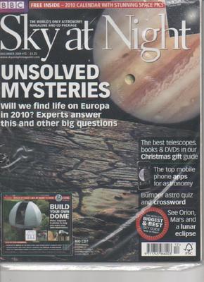 SKY AT NIGHT MAGAZINE December 2009 No 55 Unsolved Mysteries AL