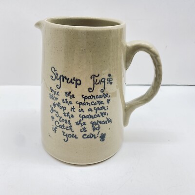 PEARSON'S OF CHESTERFIELD Stoneware Syrup Jug Pitcher England Beige