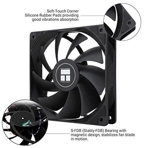 Thermalright TL-C12C X3 CPU Fan 120Mm Case Cooler Fan, 4Pin PWM Silent Computer - Picture 2 of 6
