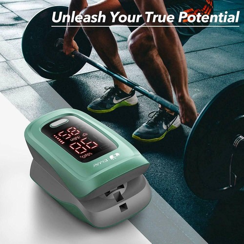 EMAY Fingertip Pulse Oximeter Blood Oxygen Saturation Monitor w/ Pulse Rate - Picture 7 of 7