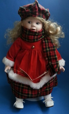 Mädchen Lady Carol Singer 1990 Porzellan Puppe von The Heritage Mint Ltd Collection 