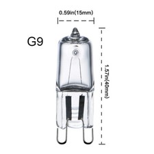 2 x G9 Halogen 25w Warm White Light Bulb Globe 240v Oven Microwave  — image 3