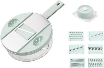 Safe Mandoline Slicer for Kitchen, Multifunction Vegetable Cutter with Container