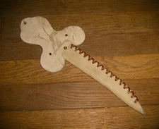 KNIFE SHEATH Leather Cowhide Belt Slot Hunting Re Enactment Vintage