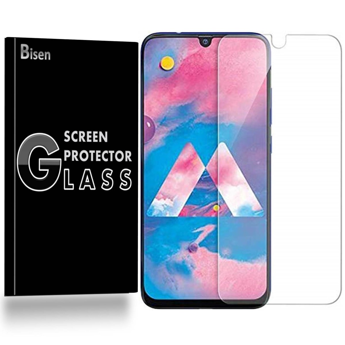 2-PACK BISEN] Tempered Glass Screen Protector Guard For Samsung