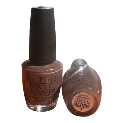 OPI Squeaker of the House Opaque Dark Brown Crème Nail Polish 0.5Fl oz Bottle