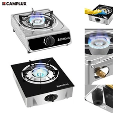 CAMPLUX Gas Stove Single Burner Auto Ignition LPG Portable Gas Cooktop Outdoor