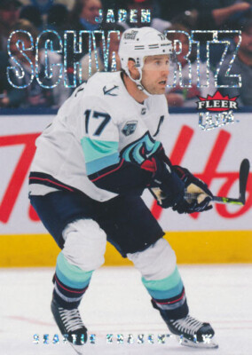 2021-22 Fleer Ultra SILVER FOIL #122 JADEN SCHWARTZ - Seattle Kraken