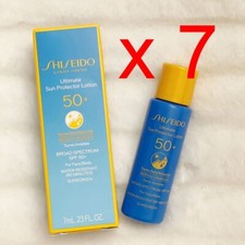 7 x Shiseido Ultimate Sun Protector Lotion SPF 50 Water Resistant Sunscreen 7ml