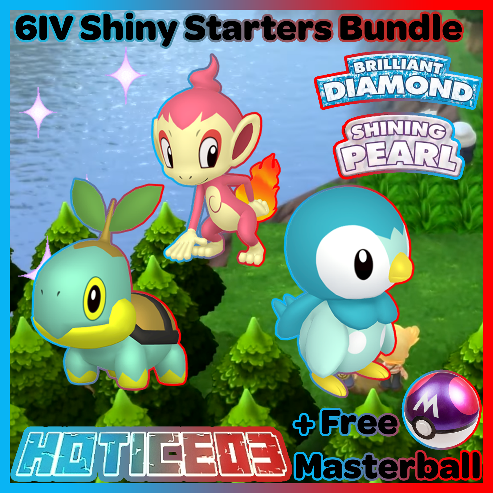 ✨Brilliant Diamond & Shining Pearl✨ Shiny Egg Starters 6IV, Pokémon