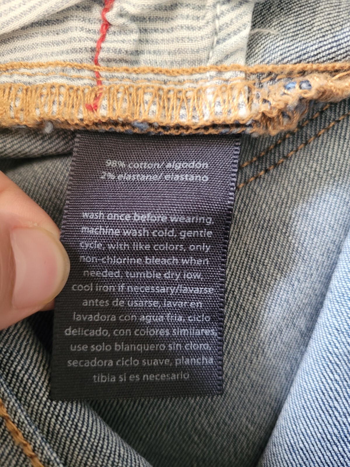 Tommy Hilfiger Basic Solid Dark Blue Straight Jea… - image 18