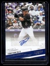 2021 Panini Chronicles Prestige Autographs Yonathan Daza Auto Colorado Rockies