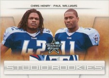 2007 Leaf Rookies and Stars Studio Rookies #SR-46 Chris Henry Paul Williams