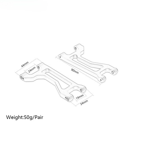 Brazos de suspensión inferiores superiores 6P eje de soporte para RC Traxxas Maxx 4S 89076-4 - Imagen 2 de 24